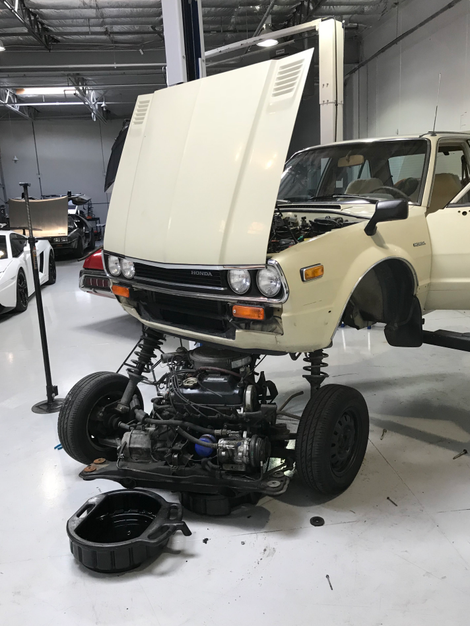 Out with the old front end.